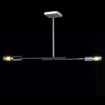 Turing 30.5" Adjustable Metal LED Linear Pendant - JONATHAN Y